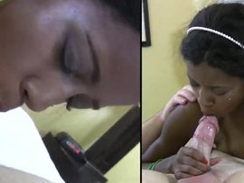 Facial Cumshot For An Irresistible Petite Black Teen