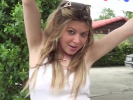 Bikini Babe Washing His Car And Getting Slammed