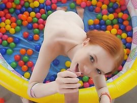 Huge Cock And A Tiny Redhead Make A Great Scene