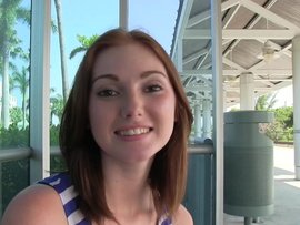 Tit Flashing Redhead Goes Home With Him For Dick