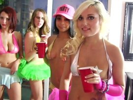 Public Party Girls Bring Home A Stud For Wild Fucking